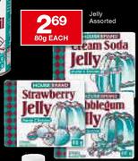 House Brand Jelly Assorted-80g Each