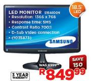 Samsung 18.5" LED Monitor S19A100N
