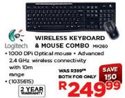 Logitech Wireless Keyboard & Mouse Combo Mk260