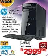 HP Desktop PC E3400