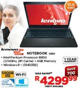 Lenovo Notebook G580