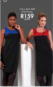 Colour Block Shift Ponti Dresses