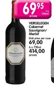 Vergelegen Cabernet Sauvignon/Merlot-1X750ml