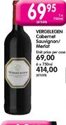 Vergelegen Cabernet Sauvignon/Merlot-6X750ml