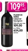 Plaisir De Merle Cabernet Sauvignon-6X750ml