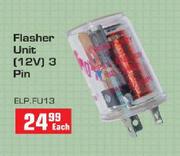 Flasher Unit-12V, 3 Pin (ELP FU13)-Each