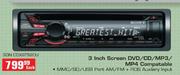 3 Inch Screen DVD/CD/MP3/MP4 Compatable (SON CDXGT520U)-Each