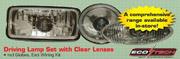 Driving Lamp Set With Clear Lenses Chrome Backing-165x90mm