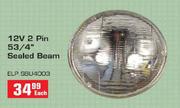 Sealed Beam 12V, 2 Pin (ELP SBU4003)-Each