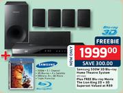 Samsung 500W 3D Blu-Ray Home Theatre System (HTE3500)