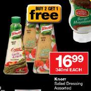 Knorr Salad Dressing-340ml Each