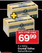 Crystal Valley Salted Butter-4 x 500gm