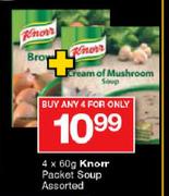 Knorr Packet Soup-4 x 60gm