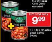Rhodes Braai Baked Beans-2 x 410gm