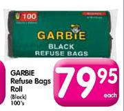 Garbie Refuse Bags Roll-100's