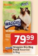 Waggies Dry Dog Food-6/8Kg Each