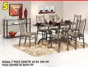 Roma 7 Piece Dinette Plus Server