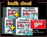 House Brand Jelly Assorted-4x80g