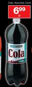 House Brand Cola Assorted-2ltr Each