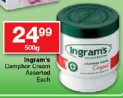 Ingram Camphor Cream Assorted-500g Each