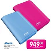 Mecer Portable Hard Drive Blue or Pink-1TB Each