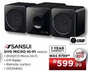 Sansui DVD Micro HI-FI MS1000