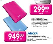 Mecer Portable Hard Drive-1TB Each