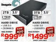 Seagate Hard Drive-3.5" Each