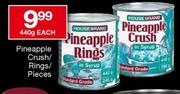 House Brand Pineapple Crush/Rings/Pieces-440g