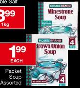 House Brand Packet Soup assorted