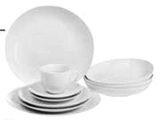 Primaries Coupe Or Rim Dinner Set-12 Piece