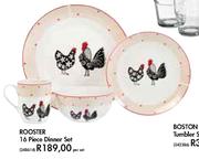 Rooster Dinner Set-16 Piece