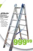 Gravity Aluminium Multi-Purpose 5 In 1 Ladder-Each