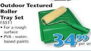 Academy Outdoor Textured Roller Tray Set-Each
