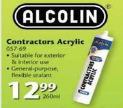 Alcolin Contractors Acrylic-260ml Each