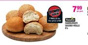 Foodco Hamburger Seeded Rolls-6's
