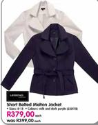 Legend Short Belted Melton Jacket