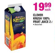 Clover Krush 100% Fruit Juice-2Ltr