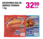 Enterprise Red or Smoked Viennas-1kg Each