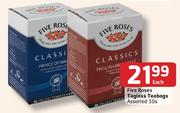 Five Roses Tagless Teabags - 50's Each