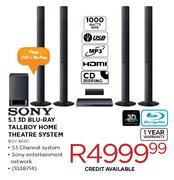 Sony 5.1 3D Blu-Ray Tall Boy Home Theatre System-BDV E690
