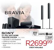 Sony 5.1 Tall Boy Home Theatre System-DAV TZ530