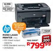 HP Mono Laser Printer(P1102)