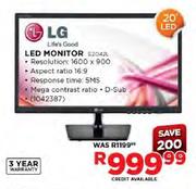 LG 20" LED Monitor(E2042L)
