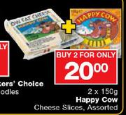 Happy Cow Cheese Slices Assorted-2x150g