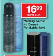 Yardley Aerosol Vir Dames Verskeidenheid-90ml Elk