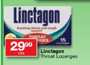 Linctagon Throat Lozenges-15's