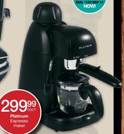 Platinum espresso coffee top maker
