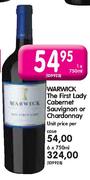 Warwick The First Lady Cabernet Sauvignon Or Chardonnay-750ml