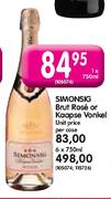 Simonsig Brut Rose Or Koopse Vonkel-750ml